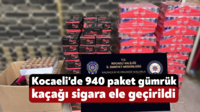 Kocaeli'de bir depo ve 2 araçta yapılan aramada, 3 bin