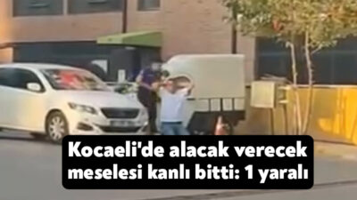 Kocaeli’de bir şahıs, alacaklı olduğu kişiyi silahla ayağından yaraladı.