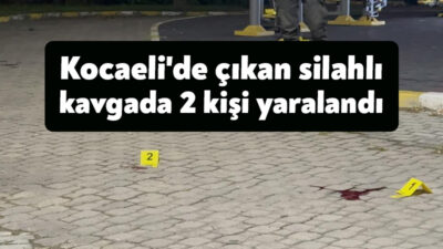 Kocaeli'nin Darıca ilçesinde parkta çıkan silahlı kavgada biri gözünden, diğeri