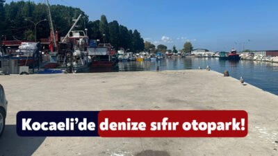 Karamürsel’in Ereğli Mahallesi’nde yer alan otoparkın denize sıfır olması endişe