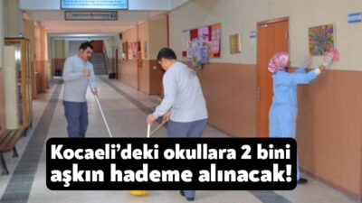 Yeni eğitim ve öğretim dönemine günler kalırken, Kocaeli’deki okullarda görev
