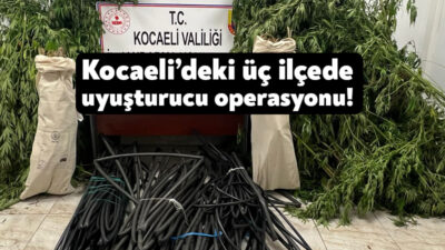 Kocaeli İl Jandarma Komutanlığı ekipleri tarafından 3 gün boyunca ve
