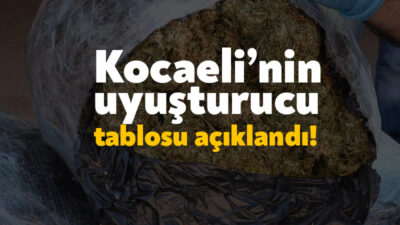 Kocaeli Valiliği geride kalan haftada Kocaeli’nin uyuşturucu tablosunu yayınladı. Kocaeli