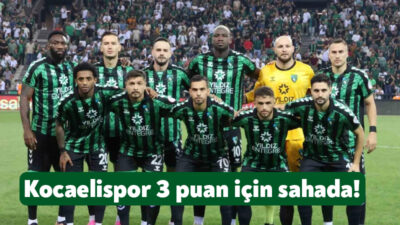 Trendyol 1.Lig’in 5.haftasında Kocaelispor evinde Manisa FK’yı konuk edecek. Saat