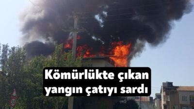 Kocaeli'nin Kartepe ilçesinde 3 katlı binanın kömürlüğünde çıkan yangın, kısa