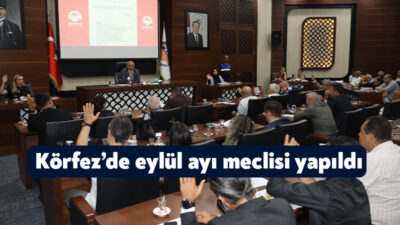 Körfez Belediyesi’nin eylül ayı meclis toplantısı gerçekleştirildi. 16 gündem maddesi