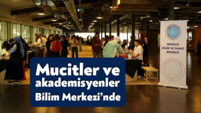 Kocaeli Bilim Merkezinde gerçekleştirilen Avrupa Araştırmacılar Gecesi'nde mucitler ile akademisyenler