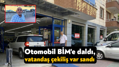 Kocaeli'nin Derince ilçesinde sürücüsünün fren yerine gaza pedalına bastığı iddia