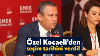 Cumhuriyet Halk Partisi Genel Başkanı Özgür Özel bugün saat 16.00’da