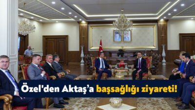 CHP Genel Başkanı Özgür Özel Kocaeli Valisi İlhamı Aktaş’ı ziyaret