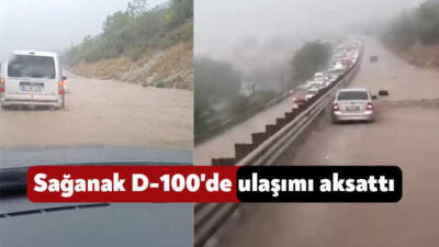 Meteorolojinin uyarılarının ardından bugün öğle saatlerinde Kocaeli'nin batısında sağanak etkili