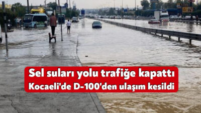 Kocaeli'de etkili olan sağanak yağıştan Gebze bölgesi de nasibini aldı.