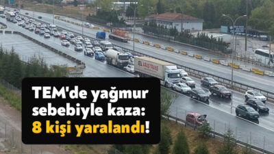 TEM otoyolu Derince geçişinde meydana gelen trafik kazasında 8 kişi