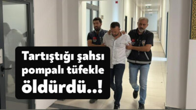 Kocaeli'nin Kartepe ilçesinde tartıştığı kişiyi pompalı tüfekle öldüren şahıs tutuklandı.