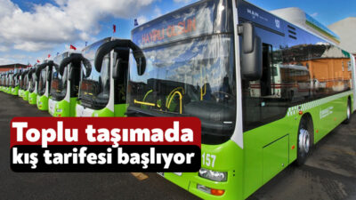 Kocaeli Büyükşehir Belediyesi, 8 Eylül Pazartesi günü (yarın) itibarıyla otobüs