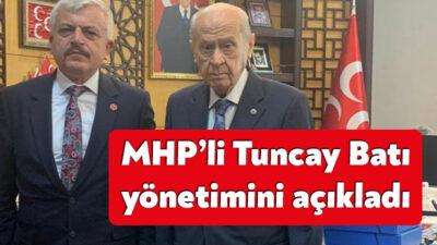 MHP Kocaeli İl Başkanı Tuncay Batı, yeni il yönetimini açıkladı.