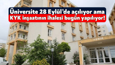 Üniversitelerin açılmasına kısa bir süre kalırken, Kocaeli’deki kredi yurtlar kurumu