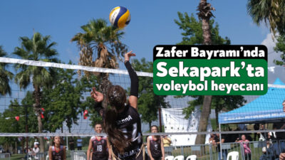 Büyükşehir tarafından düzenlenen Plaj Voleybolu Şampiyonası’nda 304 sporcu kumların üzerinde