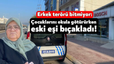 Kocaeli'nin Körfez ilçesinde iki çocuğunu okula götürmek için evinden çıkan