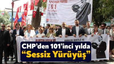 CHP’nin kuruluşunun 101’inci yılı dolayısıyla “Kuruluş ve Kurtuluş Korteji” oluşturan