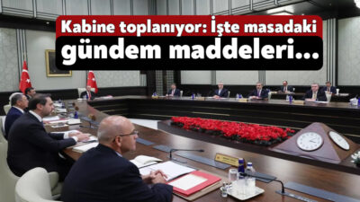Cumhurbaşkanlığı Kabine Toplantısı bugün partili Cumhurbaşkanı Recep Tayyip Erdoğan’ın başkanlığında