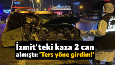 Kocaeli'de ters yöne giren otomobilin, 11 kişinin içinde bulunduğu araçla