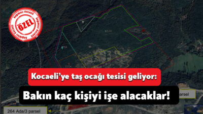 Sedef Kireç Sanayi Şirketi tarafından Körfez’de kireç taş ocağı ve