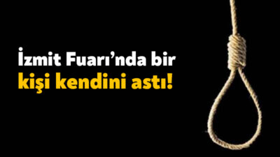 İzmit Fuarı’nın arkasında yer alan ağaçta, 60 yaşlarındaki bir kişi