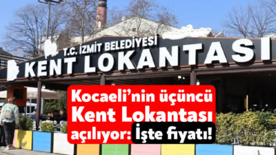 İzmit Belediyesi tarafından ilki Halkevi’nde açılan Kent Lokantası’nını ikincisini Derince