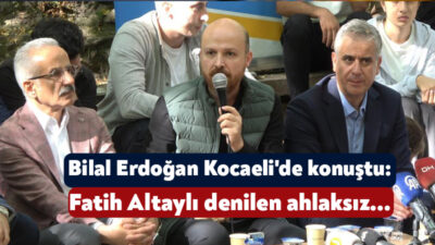 Kocaeli'de gençlerle bir araya gelen Bilal Erdoğan, "Bu Fatih Altaylı