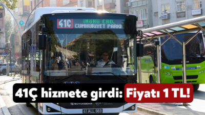 Kocaeli Büyükşehir Belediyesi’nin şehir içinde vatandaşların hizmetine sunduğu 41Ç seferlerine