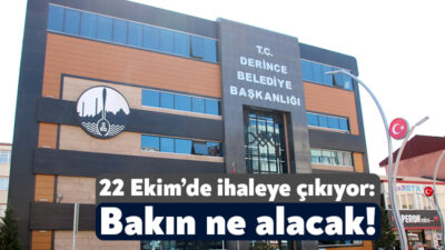 Derince Belediyesi akaryakıt alımı için 22 Ekim’de ihaleye çıkacak. Derince