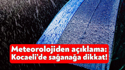 Meteoroloji Genel Müdürlüğü, Kocaeli’nin hava tahmin raporunu yayınladı. Meteorolojinin yayınladığı