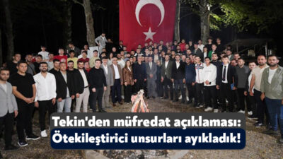 Kocaeli'de gençlerle bir araya gelen Milli Eğitim Bakanı Yusuf Tekin,