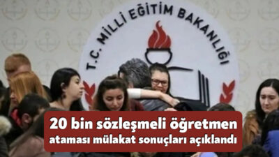 Milli Eğitim Bakanı Yusuf Tekin, sözleşmeli öğretmenlik mülakat sonuçlarının saat