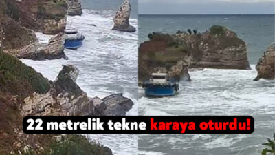 Şile açıklarında motor arızası yaşayan 22 metrelik tekne, kötü hava