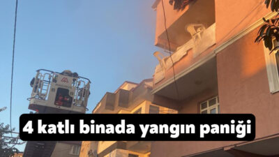 Kocaeli'nin Gebze ilçesinde 4 katlı binanın 2. katında çıkan yangın,