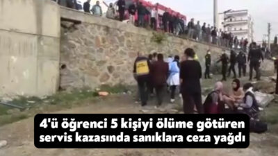 Kocaeli'nin Gebze ilçesinde bir kadın ve 4 öğrencinin hayatını kaybettiği,
