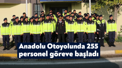 Kocaeli İl Jandarma Komutanlığı’nda bağlı bulunan 255 personel Anadolu Otoyolunda