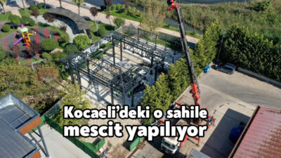 Başiskele Sahili'ndeki 220 metrekarelik alana mescit kazandırılıyor.