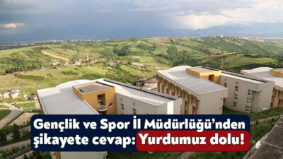Kocaeli’deki Kredi Yurtlar Kurumu’nda kalan bir öğrencinin barındığı odanın hizmetli