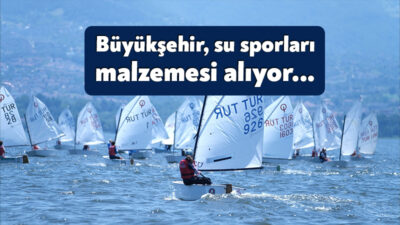 Büyükşehir, yapımına devam ettiği su sporları merkezlerinde kullanılmak üzere malzeme
