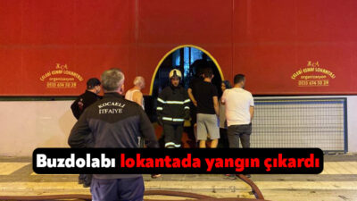 Kocaeli'nin İzmit ilçesinde bir lokantada buzdolabından çıkan yangın, itfaiye ekipleri