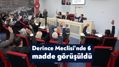 Derince Belediye Meclisi’nin Ekim Ayı Olağan Toplantısı’nda altı gündem maddesi