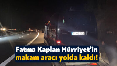 İzmit Belediye Başkanı Fatma Kaplan Hürriyet’in makam aracı olarak kullanmakta