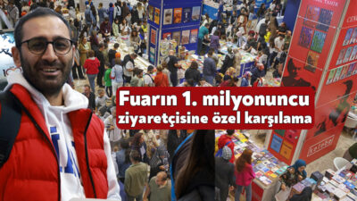 14. Kocaeli Kitap Fuarının 1. milyonuncu ziyaretçisi Ferhat Aslan oldu.