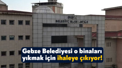 Gebze Belediyesi Gebze’de yer alan ruhsatsız ya da ruhsata aykırı
