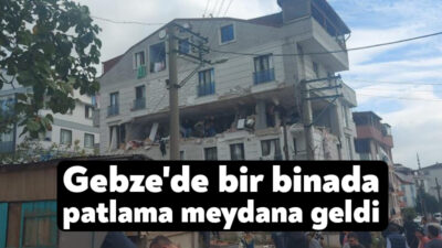 Kocaeli'nin Gebze ilçesinde 5 katlı binanın 3. katında doğal gaz