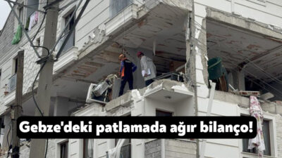 Kocaeli'nin Gebze ilçesinde meydana gelen doğalgaz patlamasında 2'si ağır 8