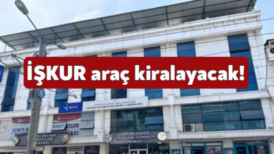 Kocaeli Çalışma ve İş Kurumu İl Müdürlüğü 8 adet aracı